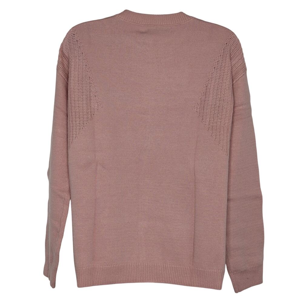 Stitches + Stripes Pink Wool Blend Sweater Size Medium - Picture 5 of 9